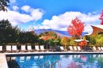 Take in the views of Mt. Mansfield from the pool at Topnotch